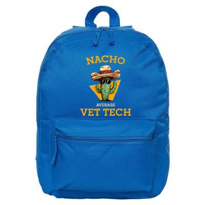 Nacho Average Vet Tech Funny Mexican Veterinary Technicians  16 in Basic Backpack