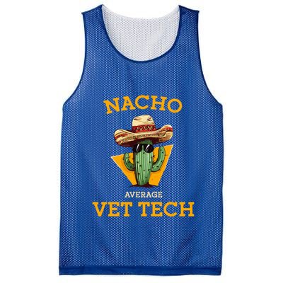 Nacho Average Vet Tech Funny Mexican Veterinary Technicians  Mesh Reversible Basketball Jersey Tank