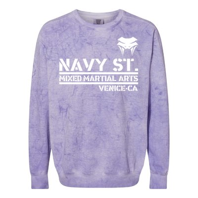 Navy St Mix Martial Arts Venice California Snake Logo Colorblast Crewneck Sweatshirt