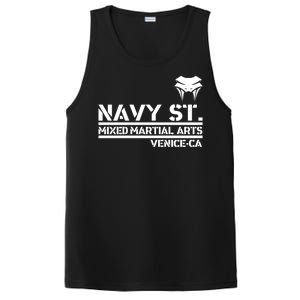 Navy St Mix Martial Arts Venice California Snake Logo PosiCharge Competitor Tank