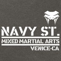 Navy St Mix Martial Arts Venice California Snake Logo Cotton Canvas Backpack