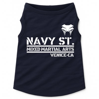Navy St Mix Martial Arts Venice California Snake Logo Doggie Tank