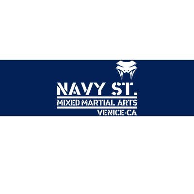 Navy St Mix Martial Arts Venice California Snake Logo Bumper Sticker