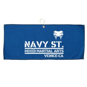 Navy St Mix Martial Arts Venice California Snake Logo Large Microfiber Waffle Golf Towel