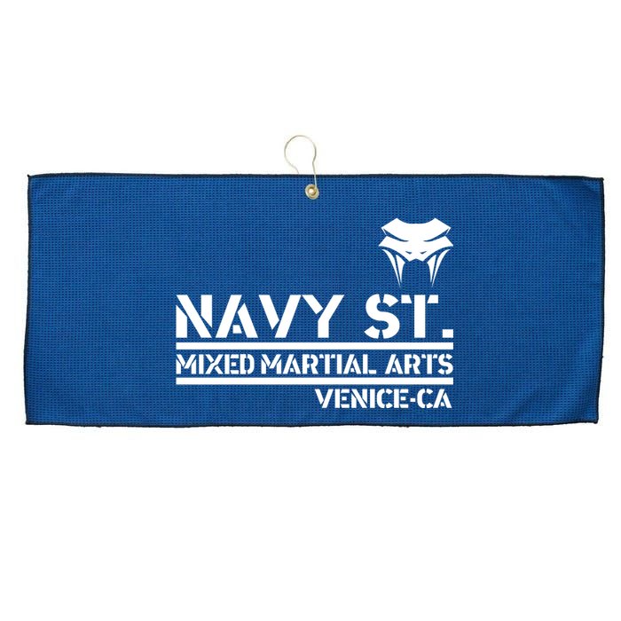 Navy St Mix Martial Arts Venice California Snake Logo Large Microfiber Waffle Golf Towel