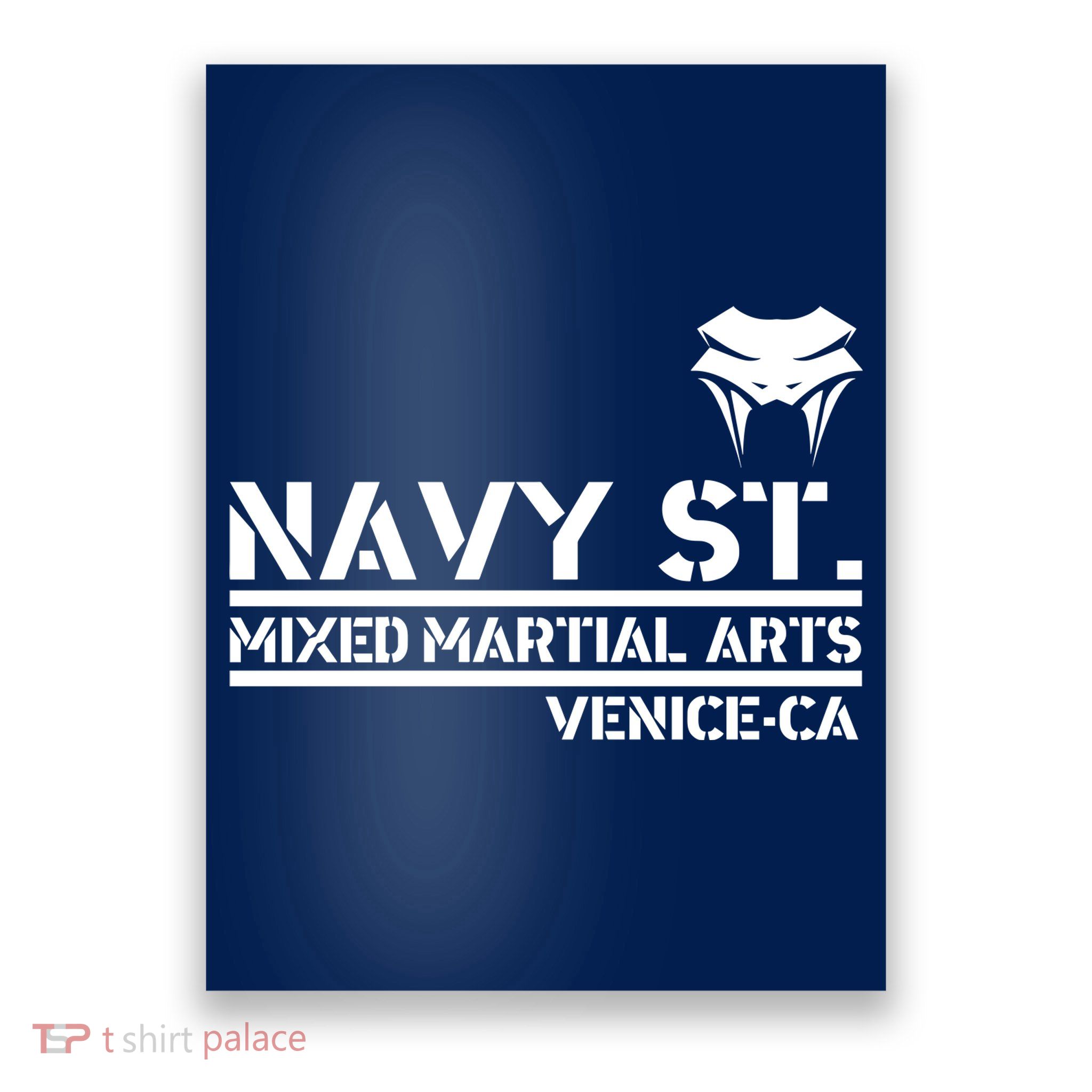 Navy St Mix Martial Arts Venice California Snake Logo Poster