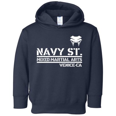Navy St Mix Martial Arts Venice California Snake Logo Toddler Hoodie