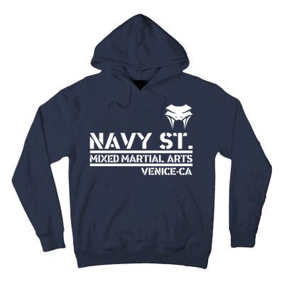 Navy St Mix Martial Arts Venice California Snake Logo Tall Hoodie