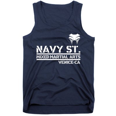Navy St Mix Martial Arts Venice California Snake Logo Tank Top