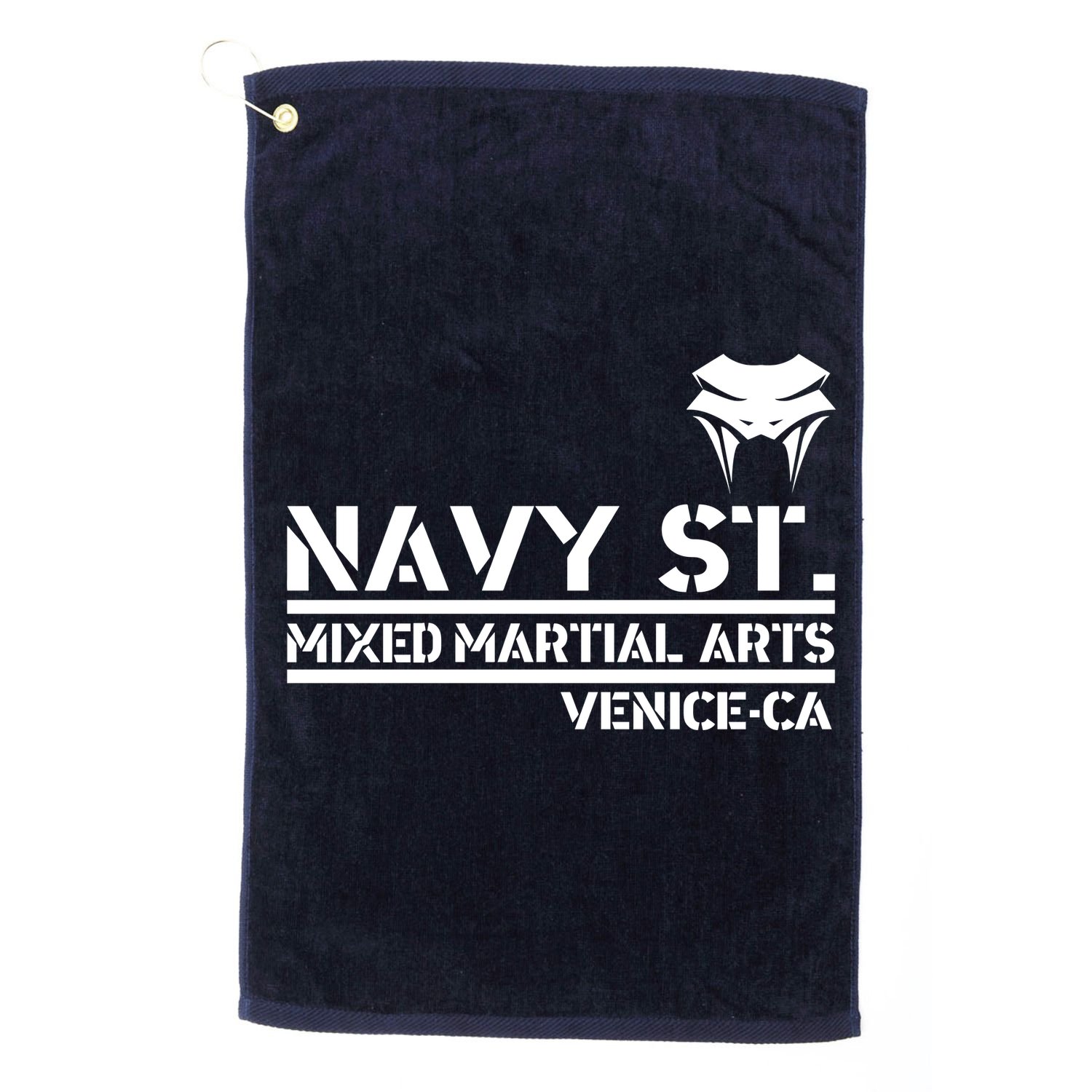 Navy St Mix Martial Arts Venice California Snake Logo Golf Towel