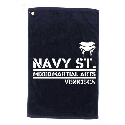 Navy St Mix Martial Arts Venice California Snake Logo Platinum Collection Golf Towel