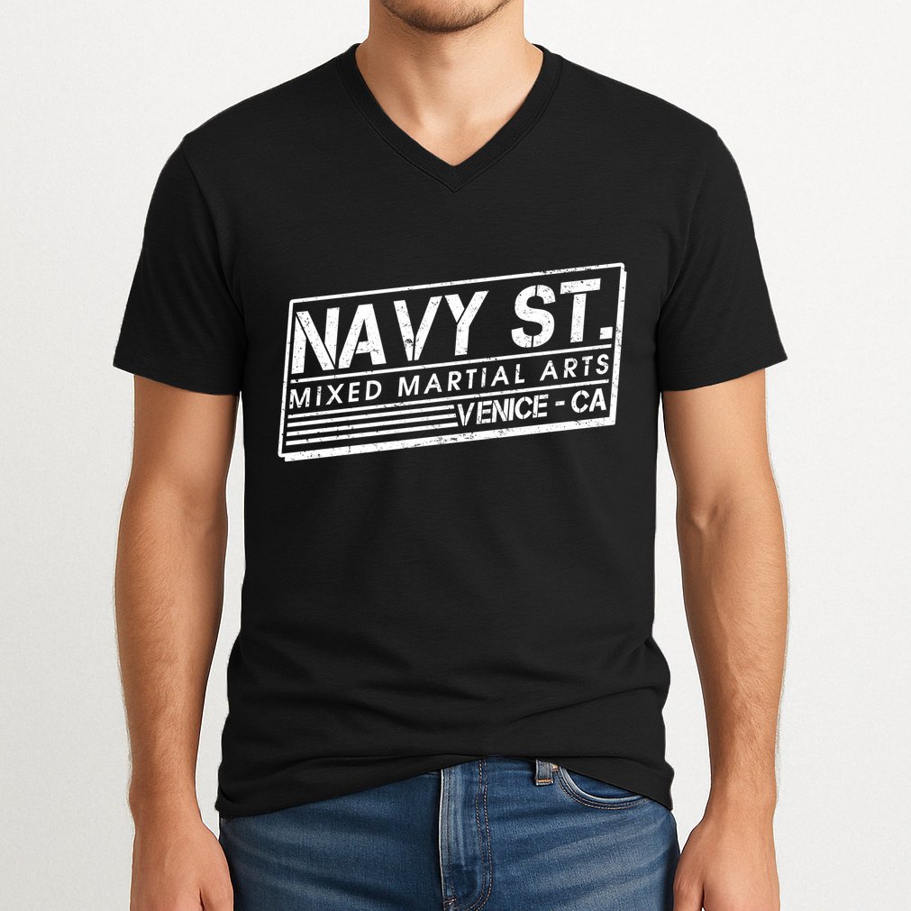 Navy St Mixed Martial Arts Venice Ca V-Neck T-Shirt