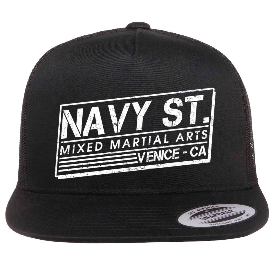 Navy St Mixed Martial Arts Venice Ca Flat Bill Trucker Hat