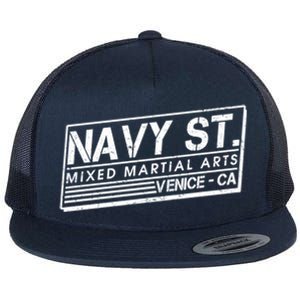 Navy St Mixed Martial Arts Venice Ca Flat Bill Trucker Hat