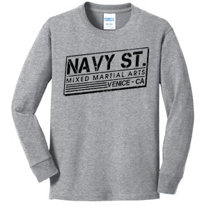 Navy St Mixed Martial Arts Venice Ca Kids Long Sleeve Shirt