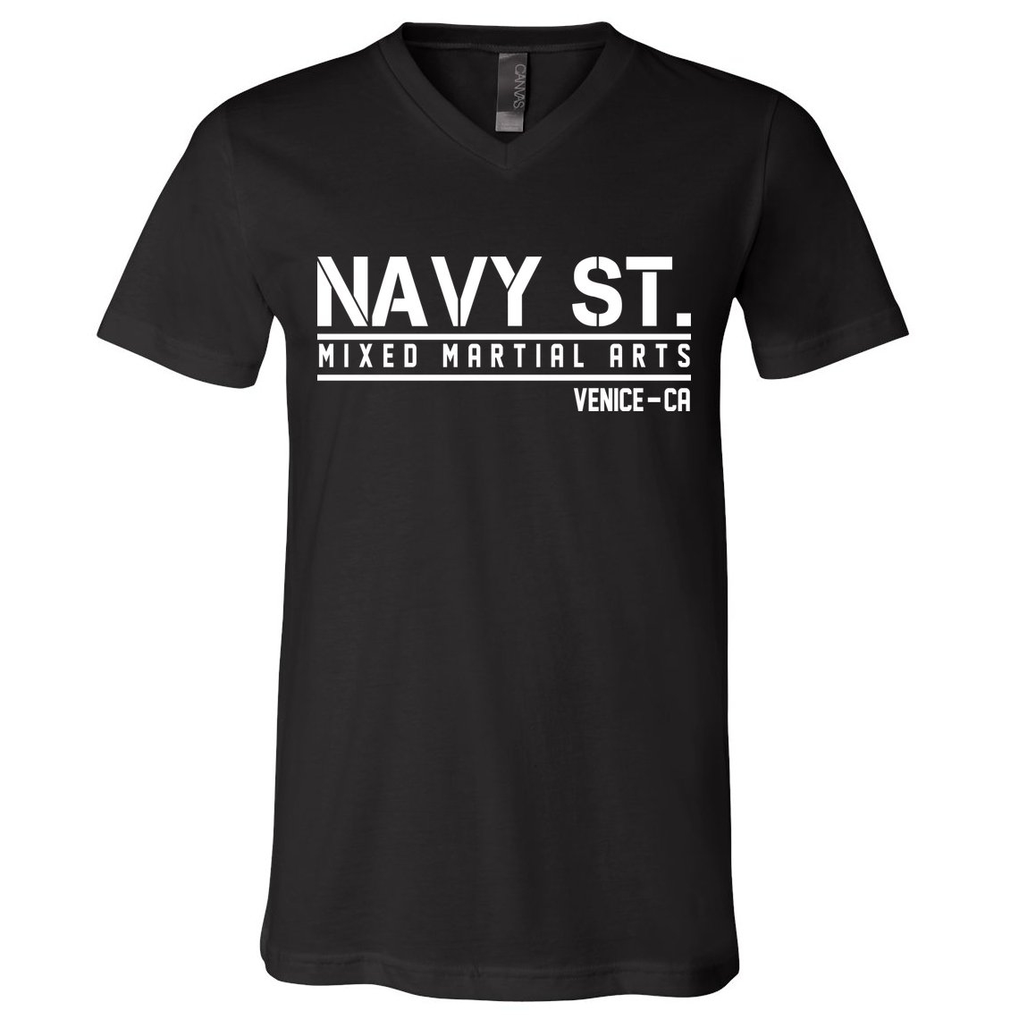 Navy St Mixed Martial Arts Vince CA V-Neck T-Shirt