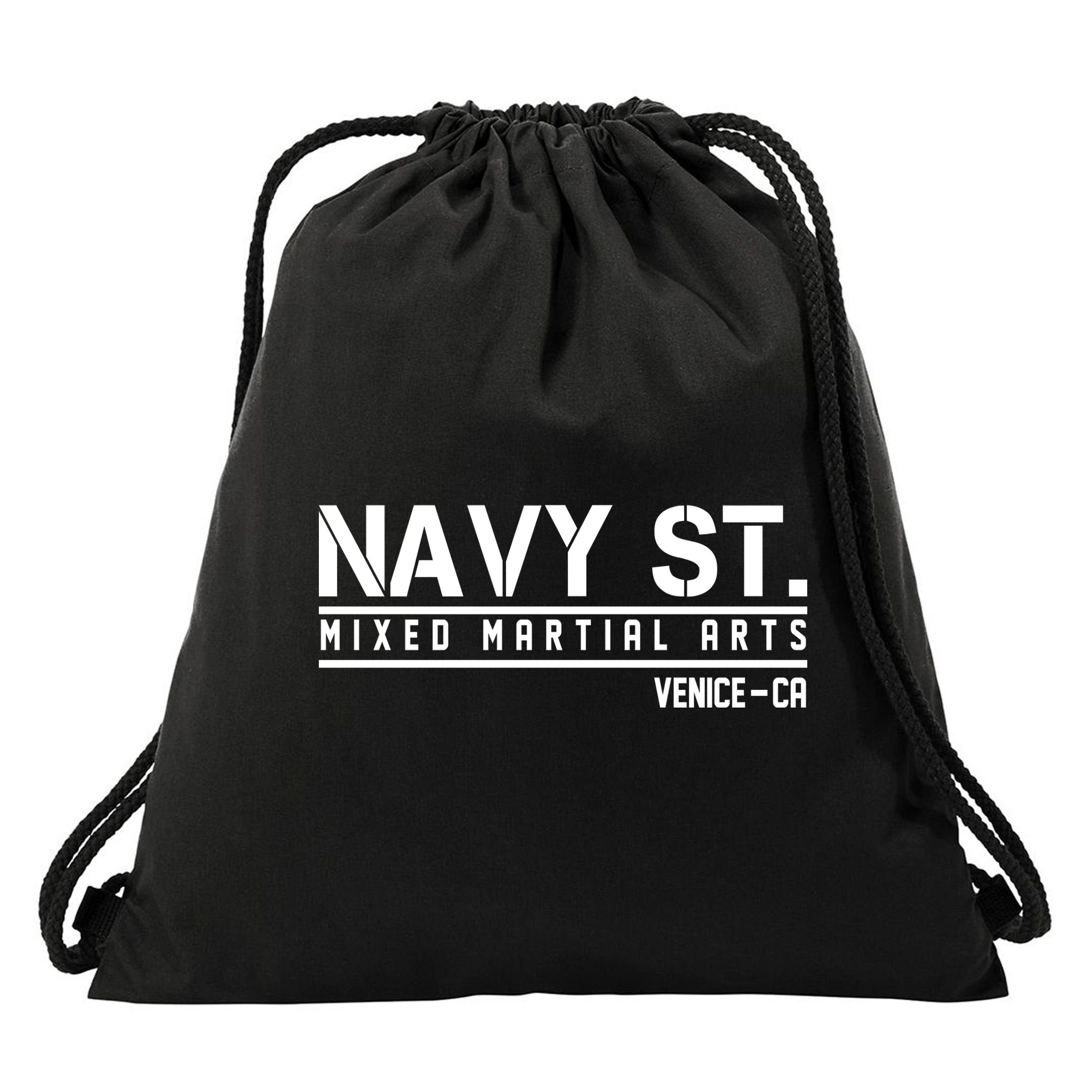 Navy St Mixed Martial Arts Vince CA Drawstring Bag