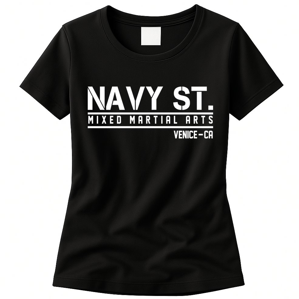 Navy St Mixed Martial Arts Vince CA Womens T-Shirt