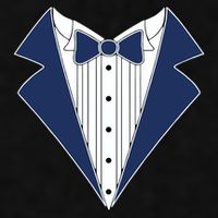 Navy Tux Tuxedo Ladies PosiCharge Tri-Blend Wicking Tank