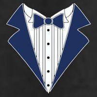Navy Tux Tuxedo Garment-Dyed Fleece Hoodie