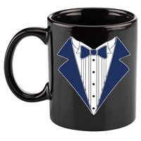 Navy Tux Tuxedo 11oz C Handle Ceramic Mug