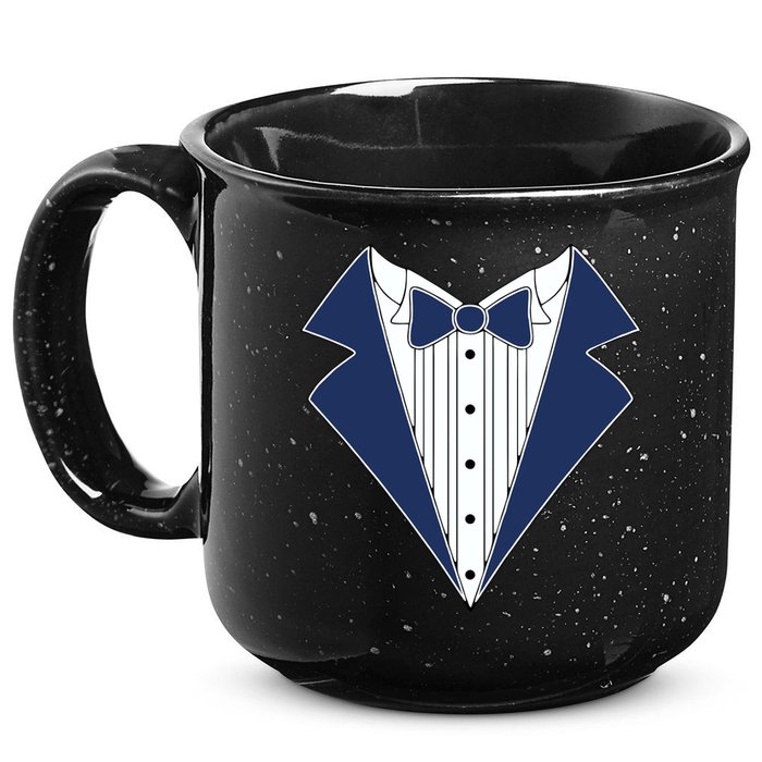 Navy Tux Tuxedo 15oz Campfire Ceramic Mug