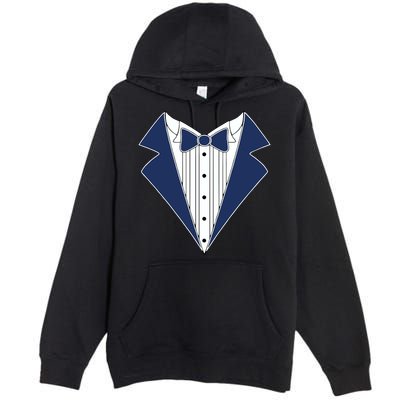 Navy Tux Tuxedo Premium Pullover Hoodie