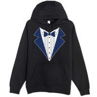 Navy Tux Tuxedo Premium Pullover Hoodie