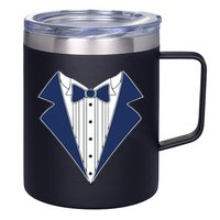 Navy Tux Tuxedo 12oz Stainless Steel Coffee Mug