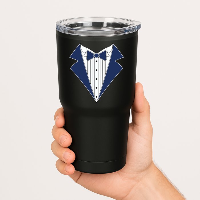 Navy Tux Tuxedo Tumbler