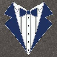 Navy Tux Tuxedo Cotton Canvas Backpack