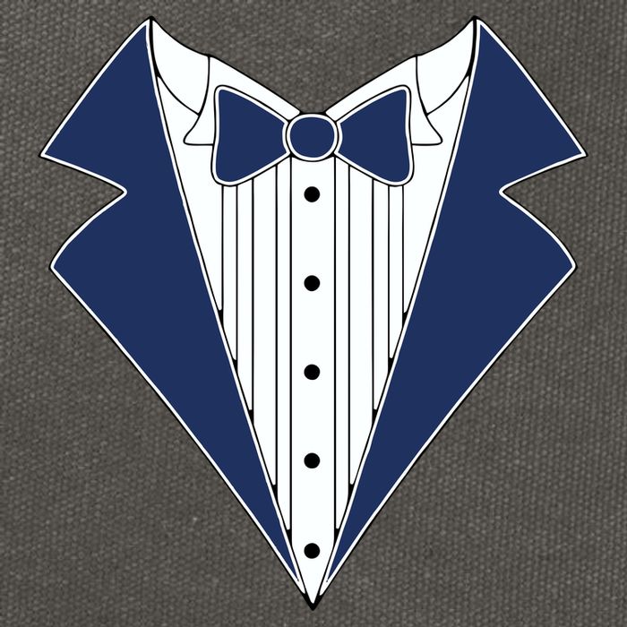 Navy Tux Tuxedo Cotton Canvas Backpack