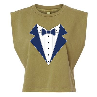 Navy Tux Tuxedo Garment-Dyed Women's Muscle Tee