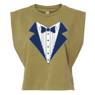 Navy Tux Tuxedo Garment-Dyed Women's Muscle Tee