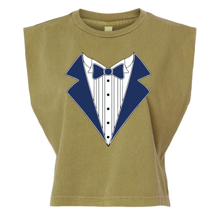 Navy Tux Tuxedo Garment-Dyed Women's Muscle Tee