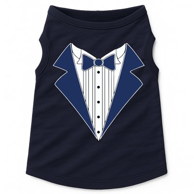 Navy Tux Tuxedo Doggie Tank