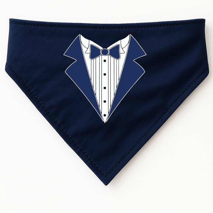 Navy Tux Tuxedo USA-Made Doggie Bandana
