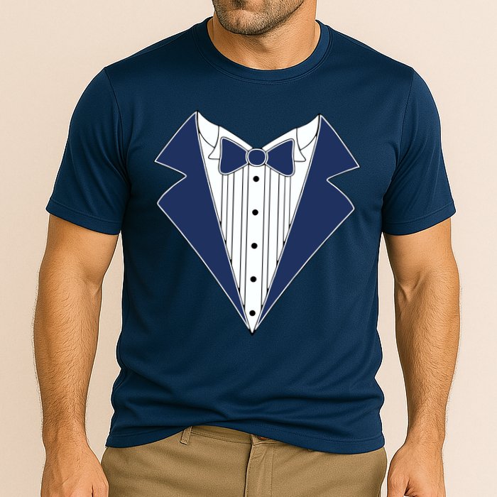 Navy Tux Tuxedo Cooling Performance Crew T-Shirt