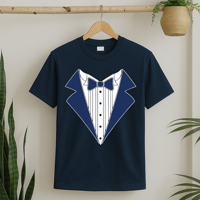 Navy Tux Tuxedo T-Shirt