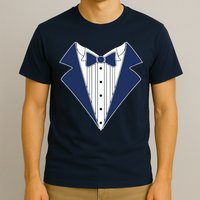 Navy Tux Tuxedo T-Shirt