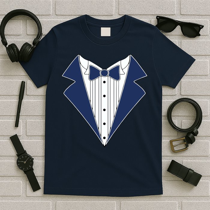 Navy Tux Tuxedo T-Shirt