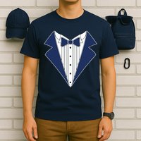 Navy Tux Tuxedo T-Shirt