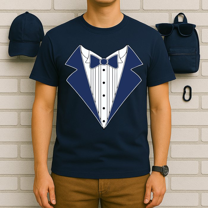 Navy Tux Tuxedo T-Shirt