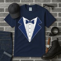 Navy Tux Tuxedo Tall T-Shirt