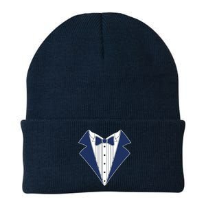 Navy Tux Tuxedo Knit Cap Winter Beanie