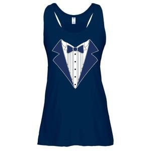 Navy Tux Tuxedo Ladies Essential Flowy Tank