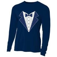 Navy Tux Tuxedo Cooling Performance Long Sleeve Crew