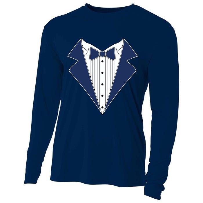 Navy Tux Tuxedo Cooling Performance Long Sleeve Crew