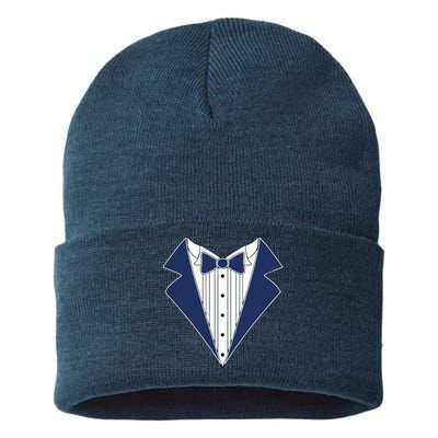 Navy Tux Tuxedo Sustainable Knit Beanie