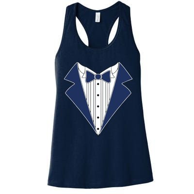 Navy Tux Tuxedo Womens Tank Top